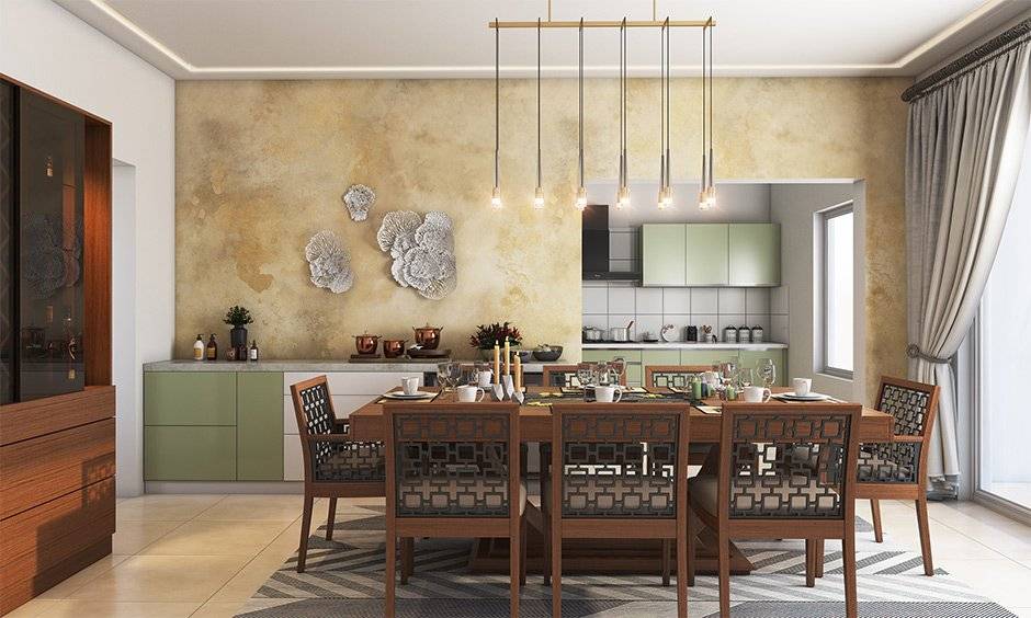 Dining room interior painting