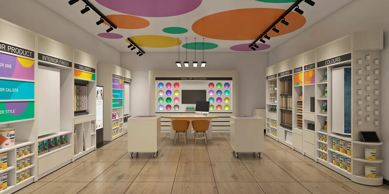 Retail store painting
